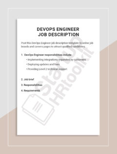 DevOps Engineer job description