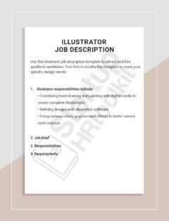 Illustrator job description