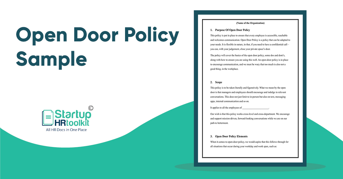 Open Door Policy for Employees