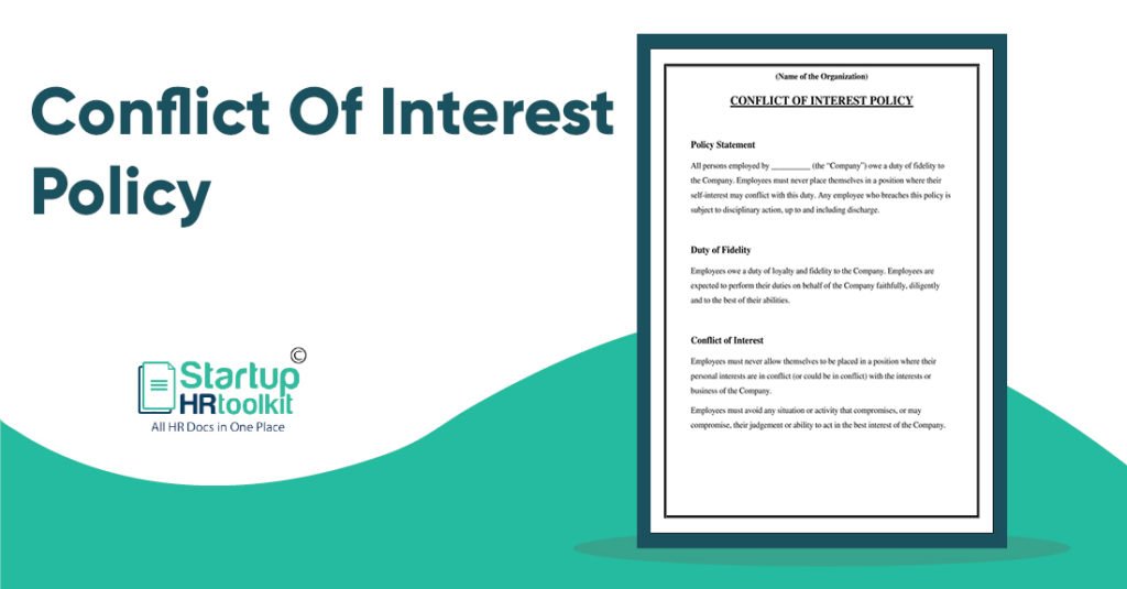 Conflict of Interest Policy - Download Template - Word | PDF