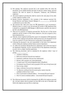 SOP for HR Department PDF - Download Sample | Word