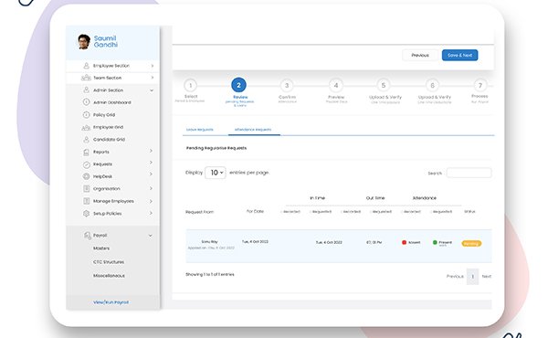 TeamNest dashboard