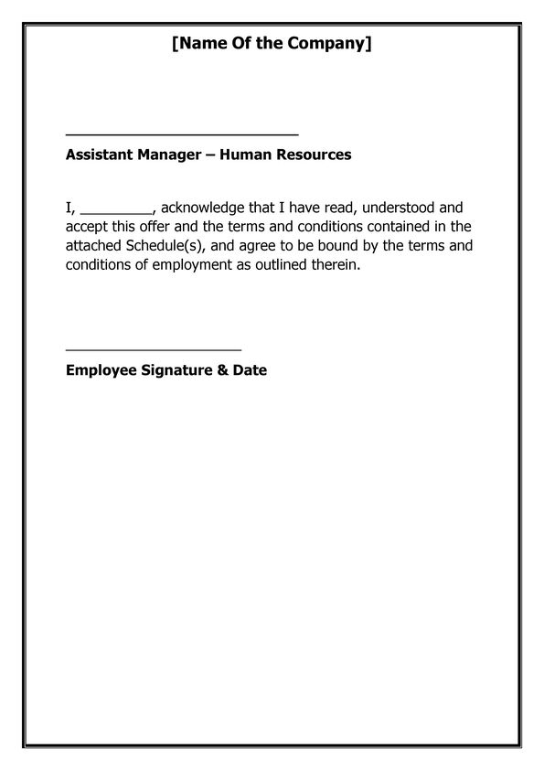 Advance Job Offer Letter Sample_03