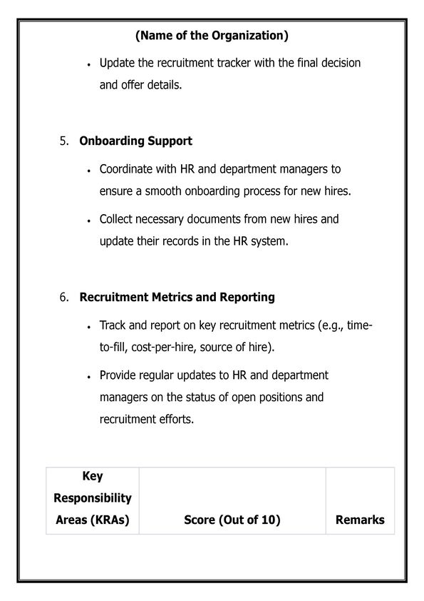 KRA For Recruitment & Selection sample_4