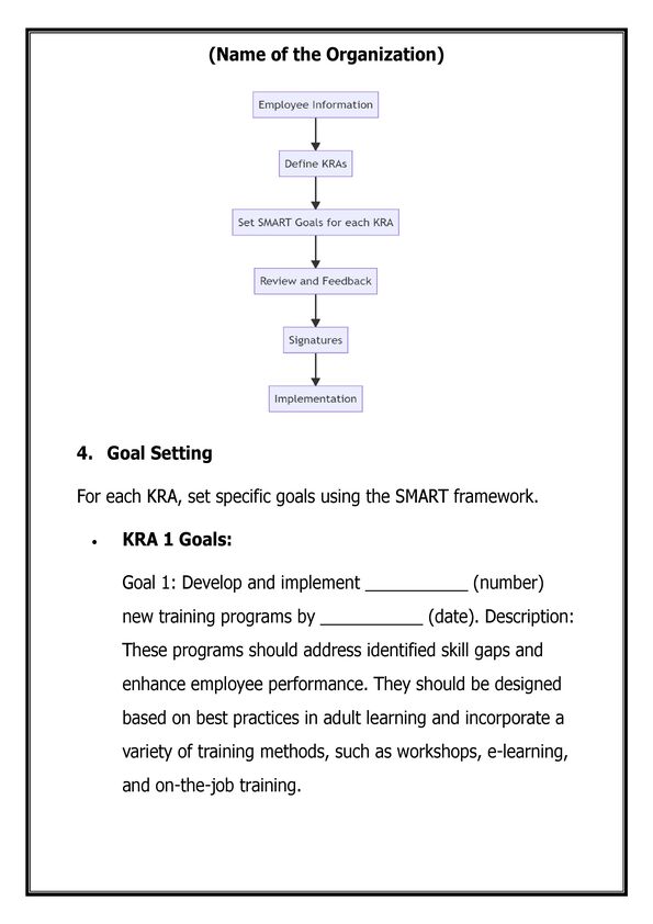 KRA & Training & Development Sample_4